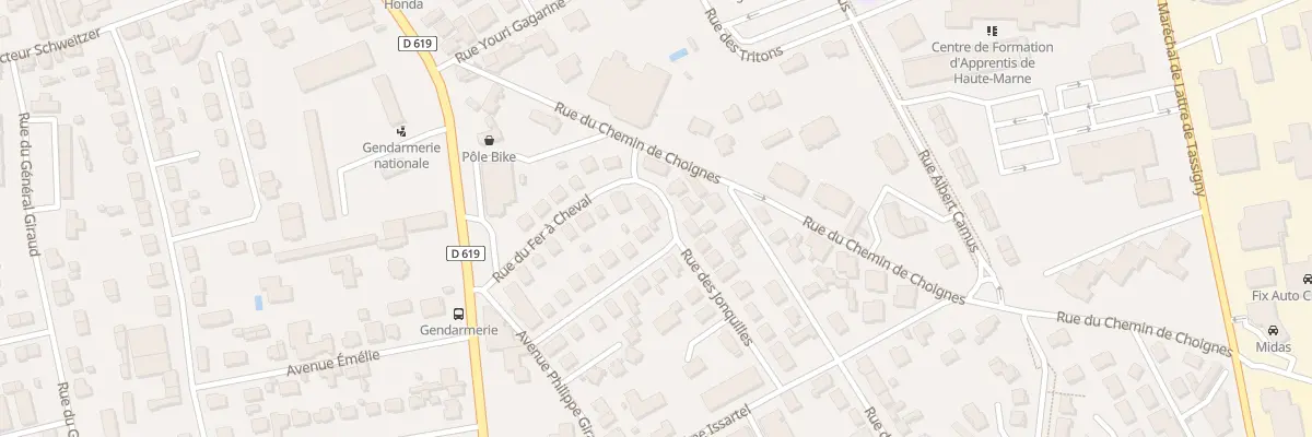 Plan du 18 Rue du Fer à Cheval à Chaumont