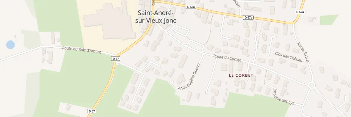 Plan du 94D Rte du Corbet à Saint-André-sur-Vieux-Jonc