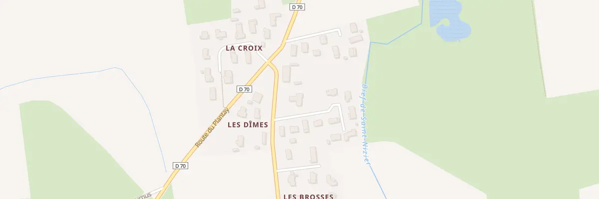 Plan du 5196 Les Brosses à Saint-Nizier-le-Désert