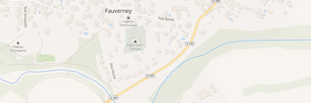 Plan du 22 Rue General de Gaulle à Fauverney