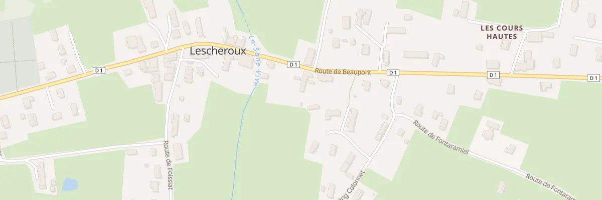 Plan du 288 Rte de Beaupont à Lescheroux