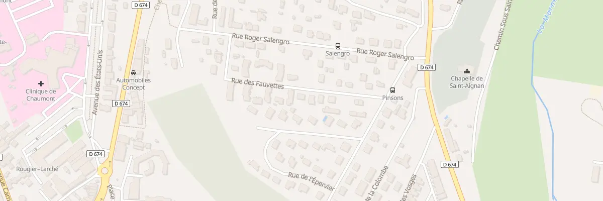 Plan du 40 Rue des Fauvettes à Chaumont
