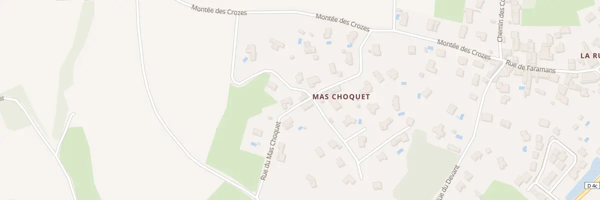 Plan du 180 Rue du Mas Choquet à Bourg-Saint-Christophe