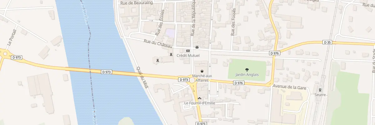 Plan du 10 Gde Rue du Fbg St Georges à Seurre