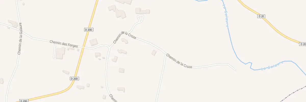 Plan du 200 Che de la Croze à Saint-Clair-sur-Galaure