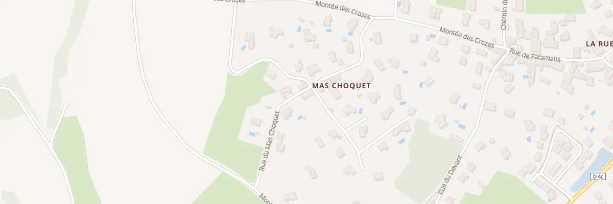 Plan du 16 Imp du Mas Choquet à Bourg-Saint-Christophe