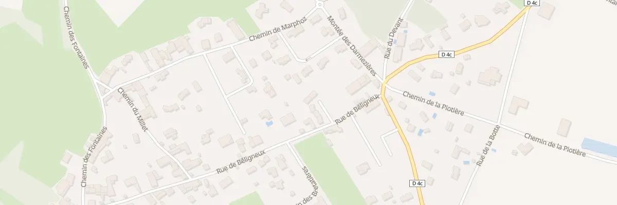 Plan du 100D Rue de Béligneux à Bourg-Saint-Christophe