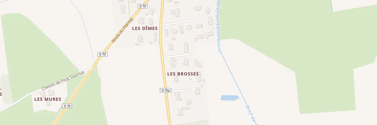 Plan du 5273 Les Brosses à Saint-Nizier-le-Désert
