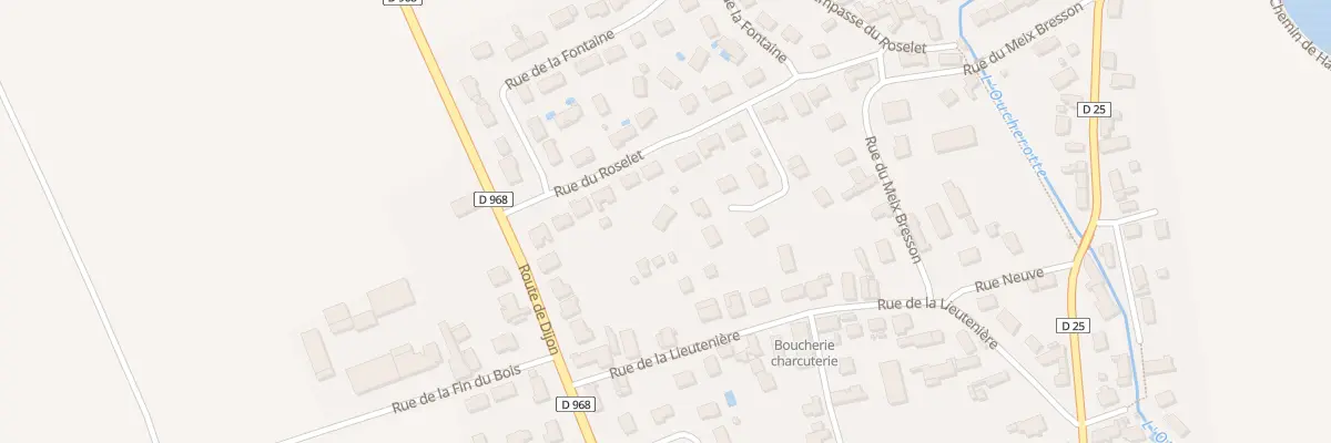 Plan du 7 Rte de Dijon à Longecourt-en-Plaine