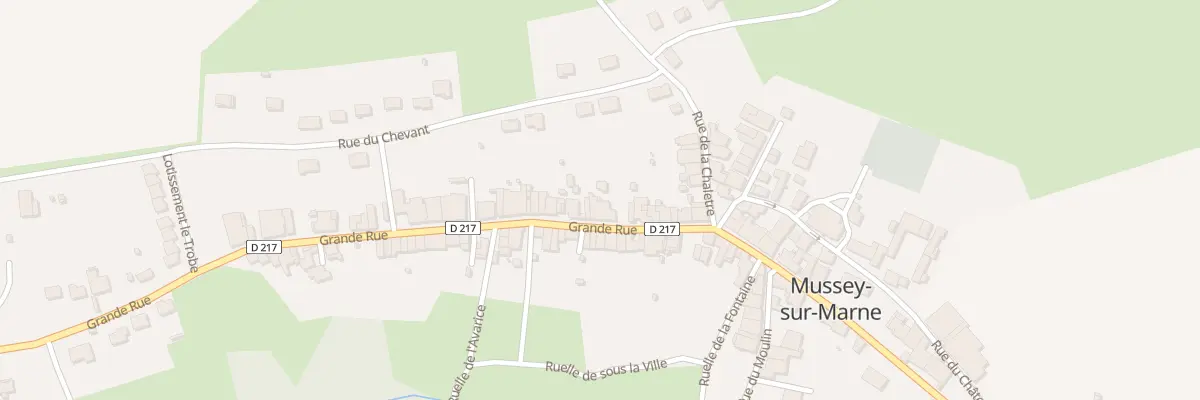 Plan du 30 Gr Grande Rue à Mussey-sur-Marne