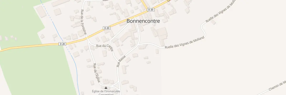 Plan du 2 Rle des Vignes de Molland à Bonnencontre