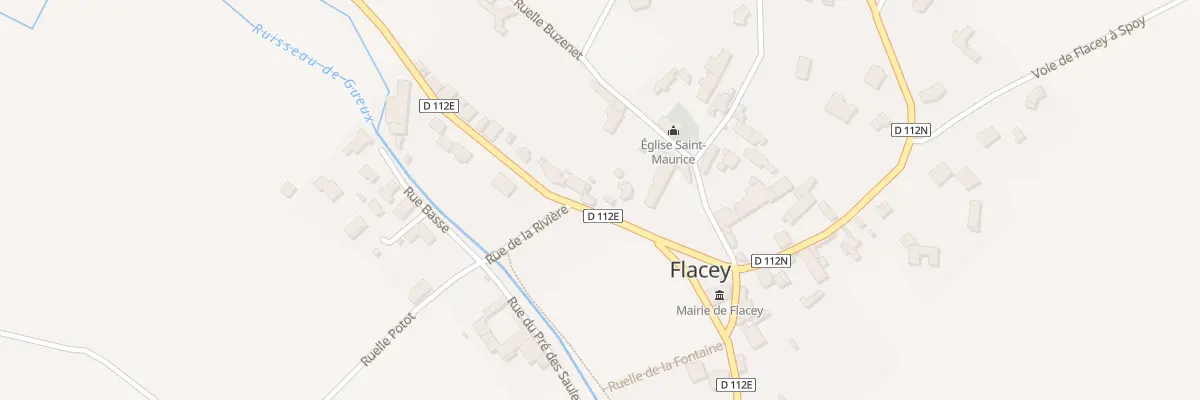 Plan du 2 Rue de Marsannay-le-bois à Flacey