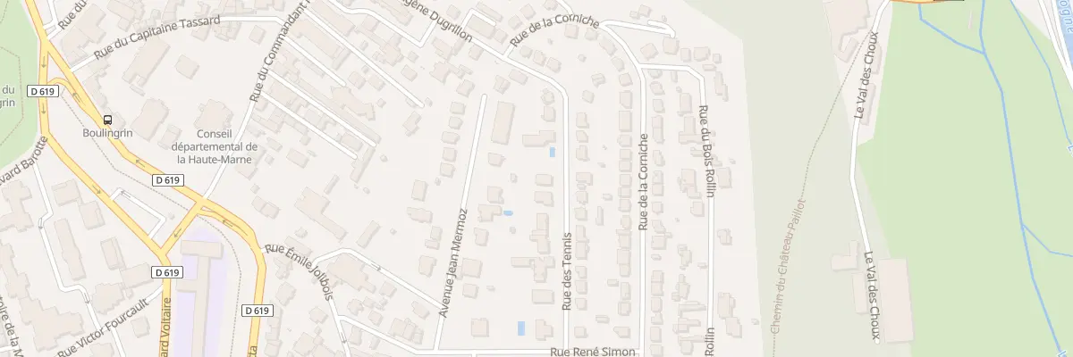 Plan du 25 Rue des Tennis à Chaumont