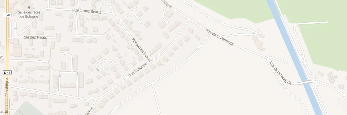 Plan du 9 Rue Bellevue à Bologne