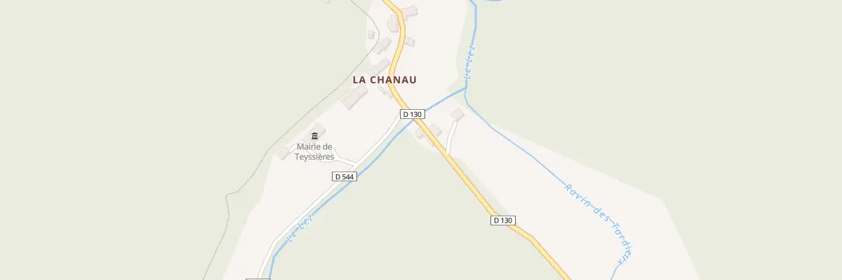 Plan du 5007 La Chanau à Teyssières