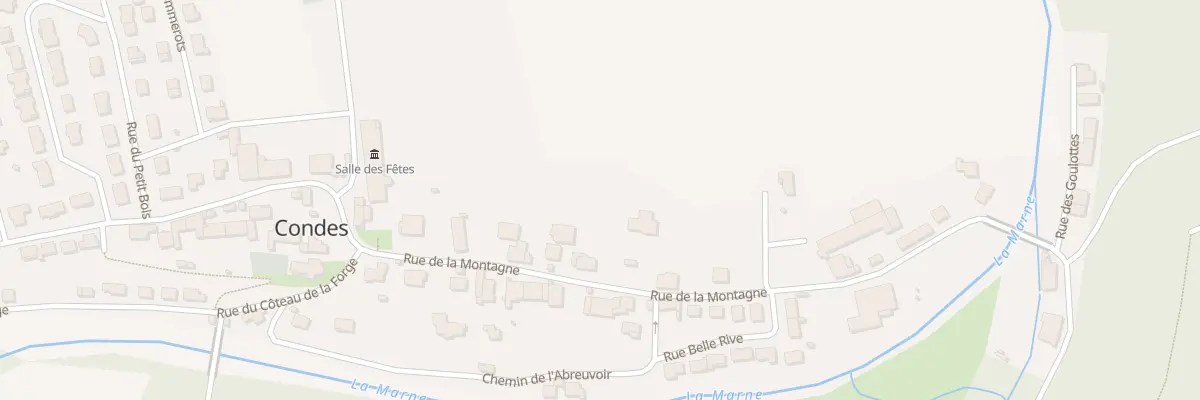 Plan du 7 Rue de la Montagne à Condes