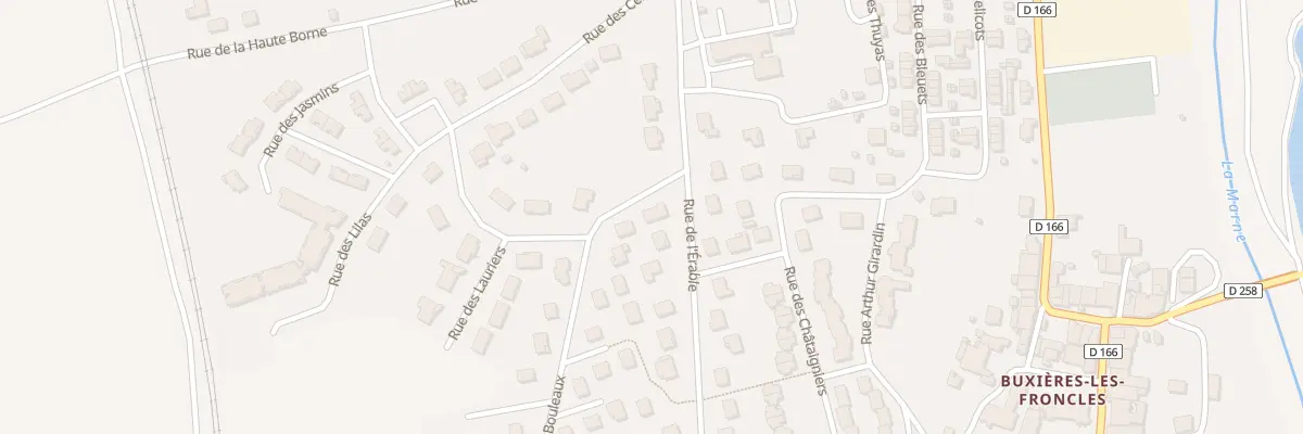 Plan du 1 Rue des Bouleaux à Froncles