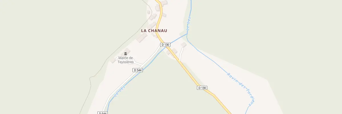 Plan du 5007 La Chanau à Teyssières