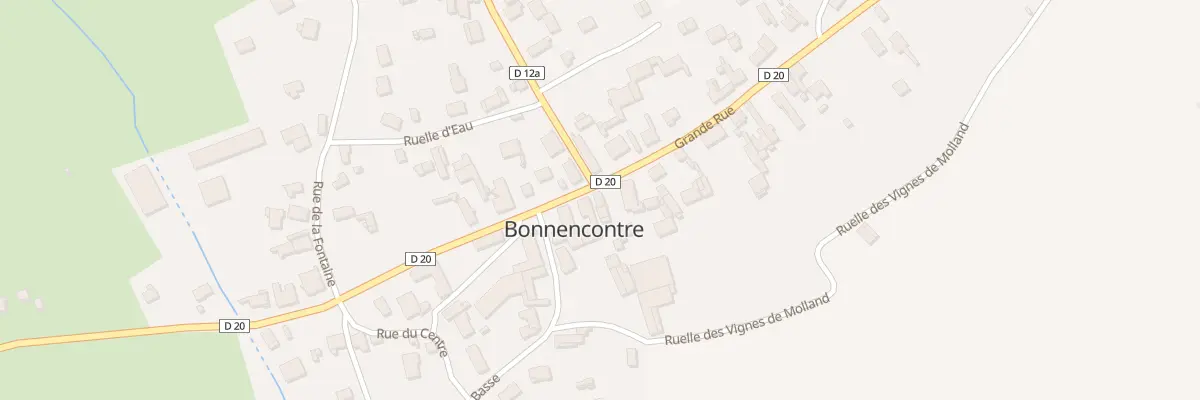 Plan du 29 Gr Grande Rue à Bonnencontre