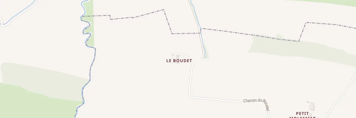 Plan du 864 Che du Boudet à Saint-Nizier-le-Bouchoux