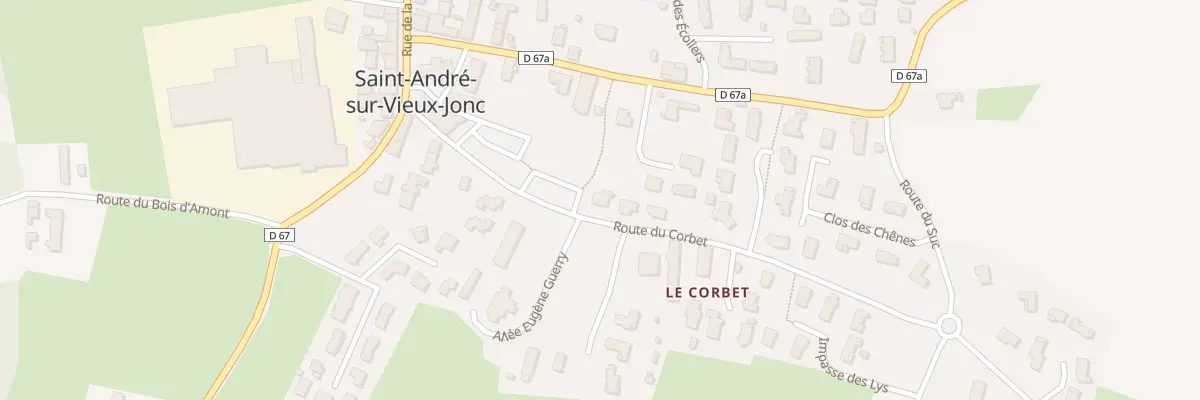 Plan du 181 Rte du Corbet à Saint-André-sur-Vieux-Jonc