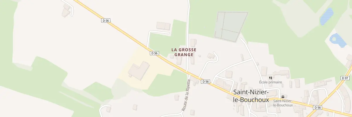 Plan du 30 Rte de Saint Trivier à Saint-Nizier-le-Bouchoux