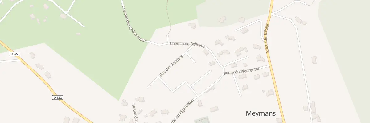 Plan du 50 Rue des Fruitiers à Beauregard-Baret