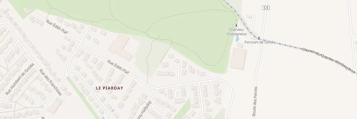 Plan du 10 Rue Johnny Hallyday à Charvieu-Chavagneux