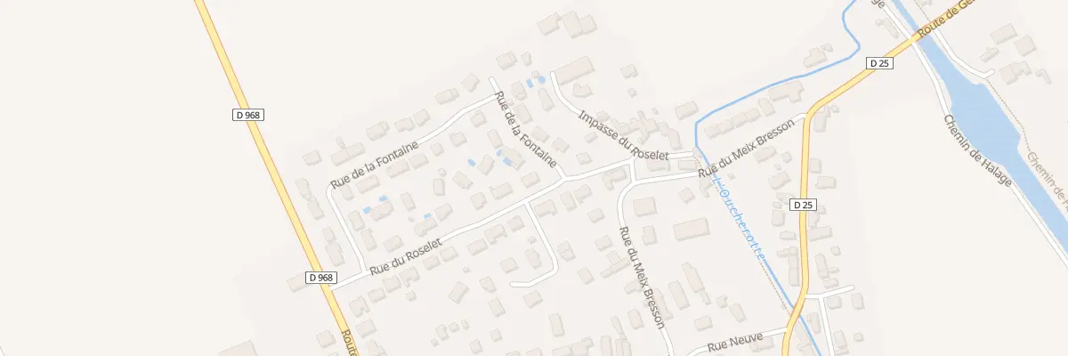 Plan du 21 Rue du Roselet à Longecourt-en-Plaine