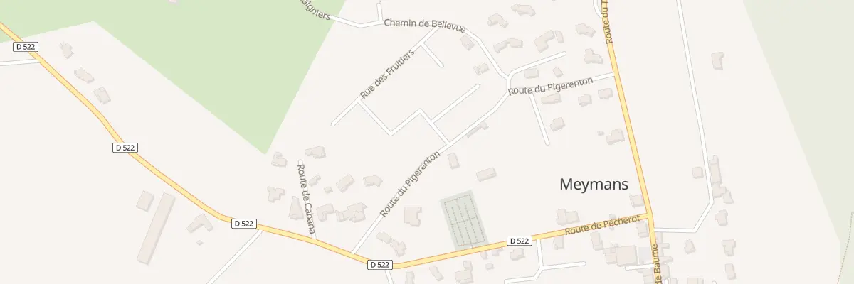 Plan du 250 Rte du Pigerenton à Beauregard-Baret