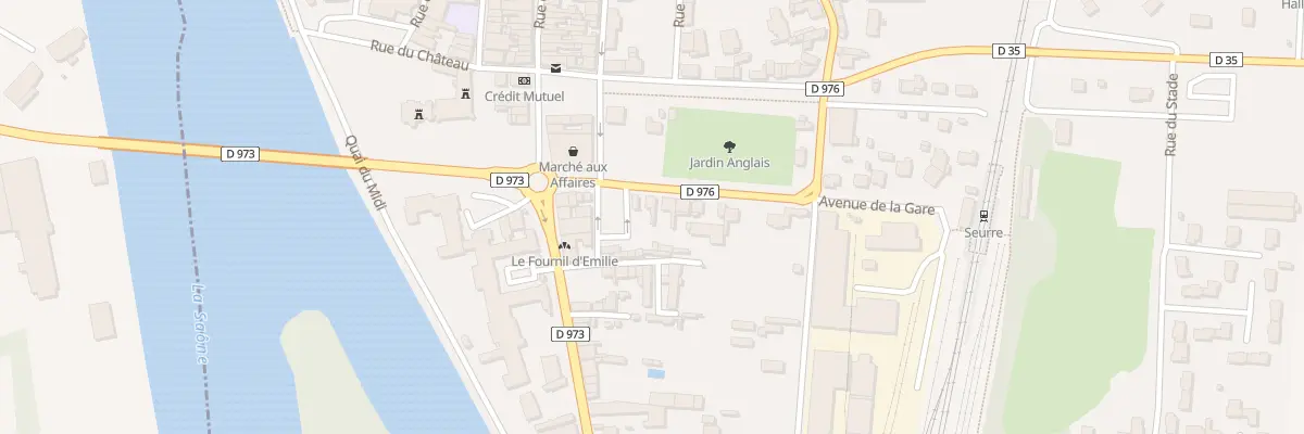 Plan du 6 Av de la Gare à Seurre
