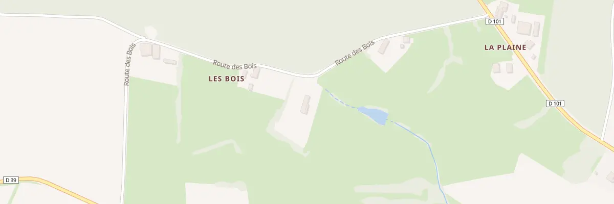 Plan du 290 Rte des Bois à Montpont-en-Bresse