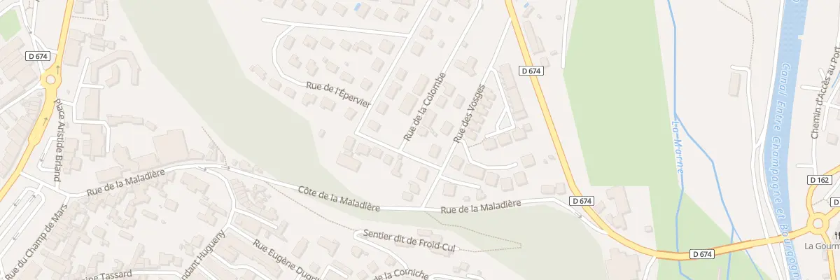 Plan du 3 Rue des Chardonnerets à Chaumont