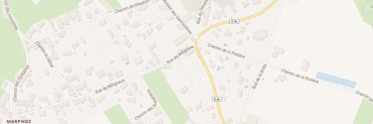 Plan du 63 Rue de Béligneux à Bourg-Saint-Christophe