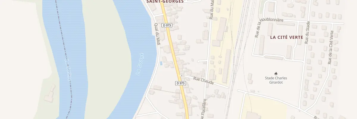 Plan du 73 Gde Rue du Fbg St Georges à Seurre
