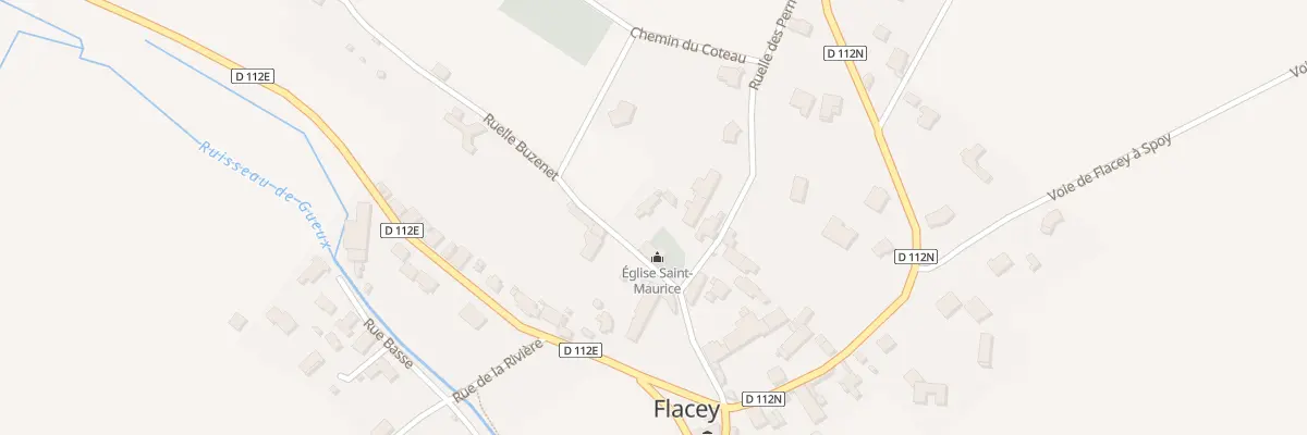 Plan du 1 Rle des Perrieres à Flacey
