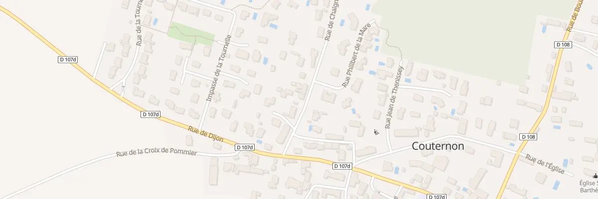 Plan du 5 Rue de Chaignot à Couternon