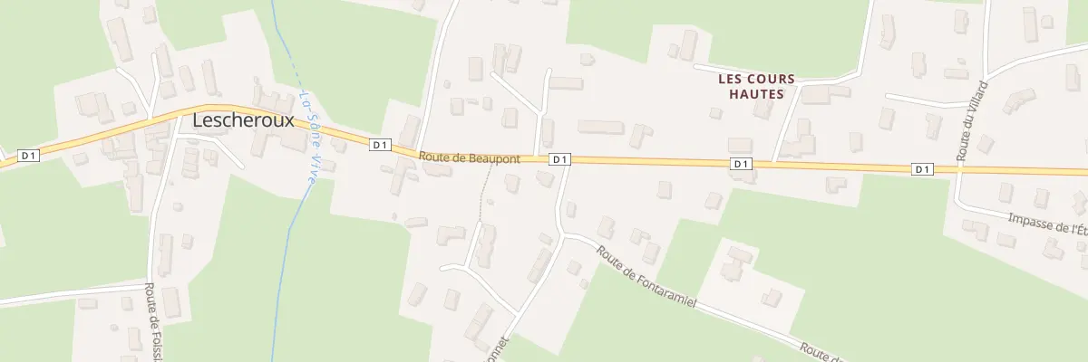 Plan du 5220 Lescheroux à Lescheroux