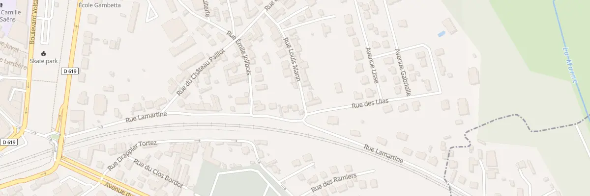 Plan du 39 Rue Lamartine à Chaumont