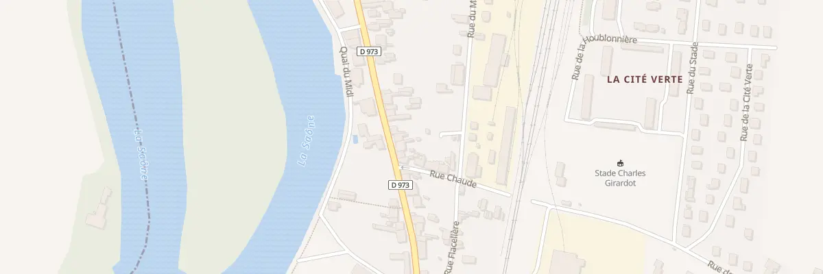 Plan du 75 Gr Gde Rue du Fbg St Georges à Seurre