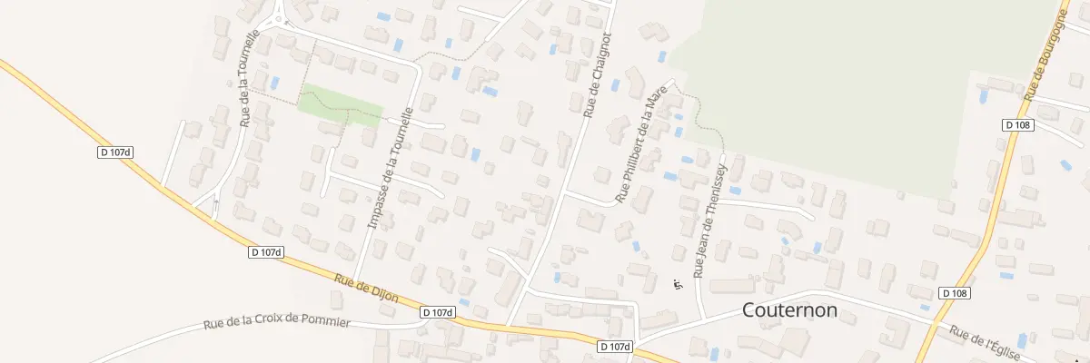 Plan du 9 Rue de Chaignot à Couternon