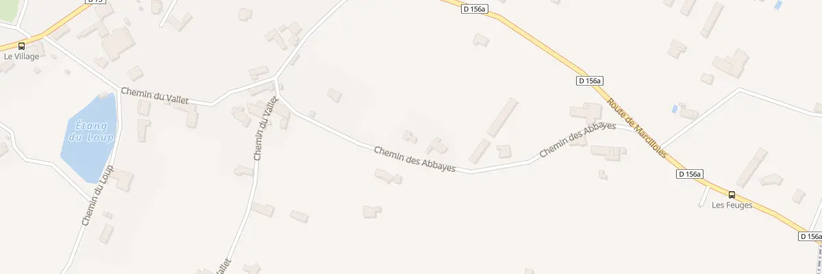 Plan de Chem des Abbayes à Pajay
