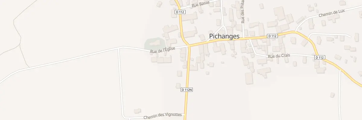 Plan du 2 Rte de Flacey à Pichanges