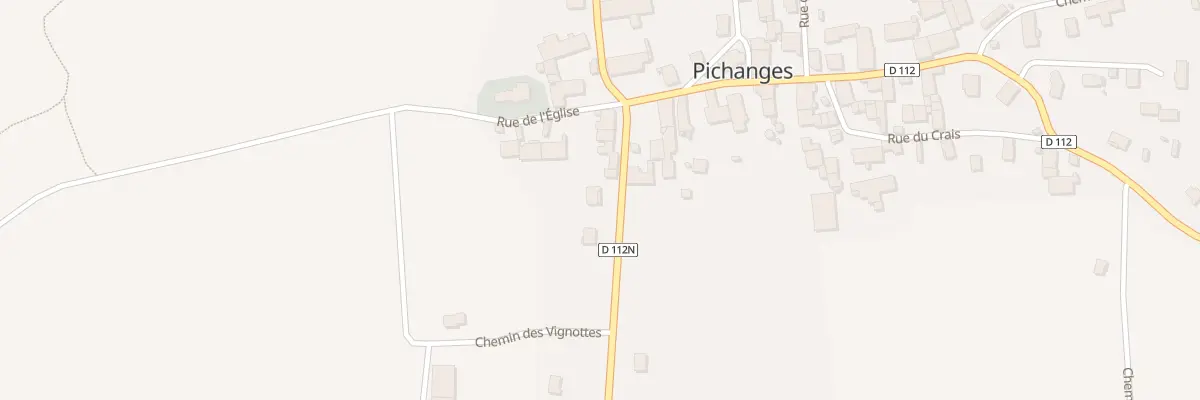 Plan du 6 Rte de Flacey à Pichanges