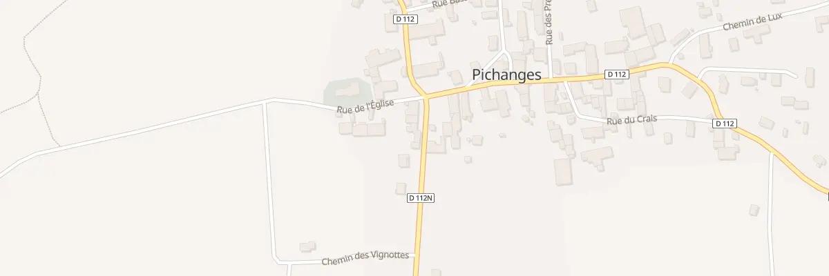 Plan du 4 Rte de Flacey à Pichanges