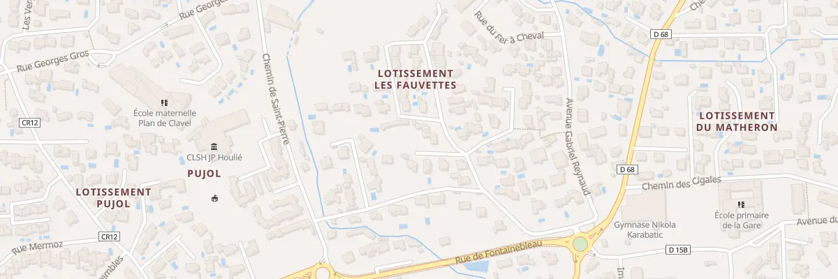 Plan du Chemin d’Aurons à Pélissanne