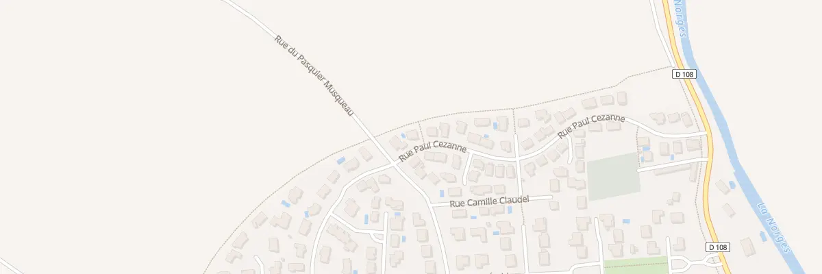 Plan du 3 Rue Paul Cézanne à Couternon
