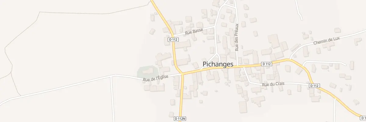 Plan du 1 Grande Rue à Pichanges