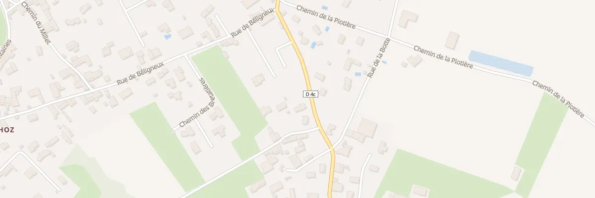 Plan du 166 Rue des Brosses à Bourg-Saint-Christophe