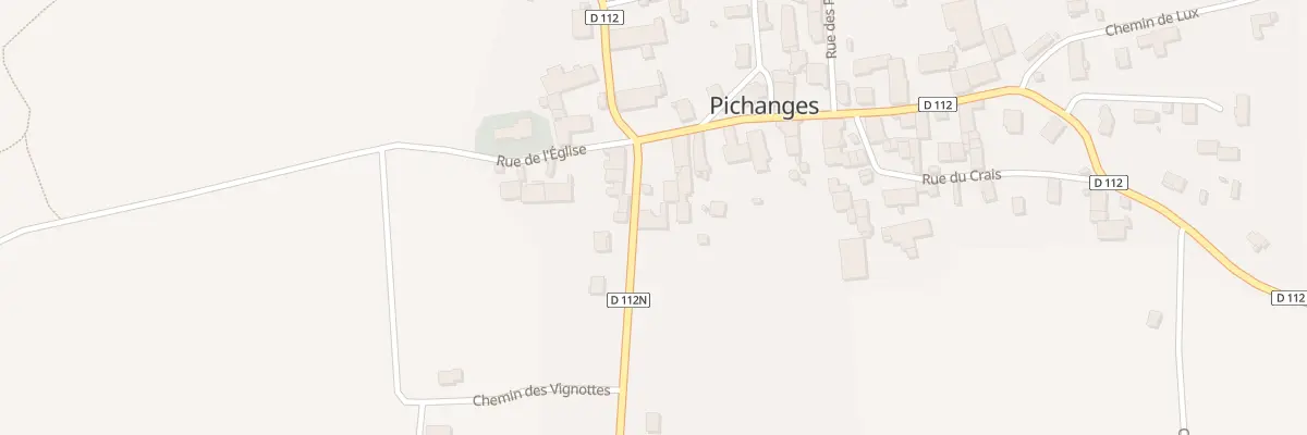 Plan du 3 Rte de Flacey à Pichanges